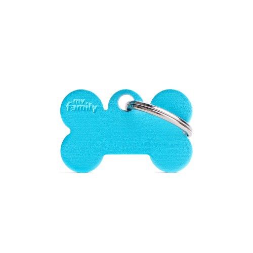 Tag Aluminum Small Bone Light Blue