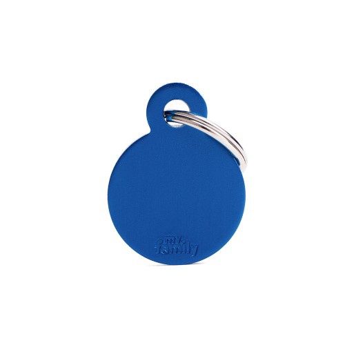 Tag Aluminum Small Circle Blue