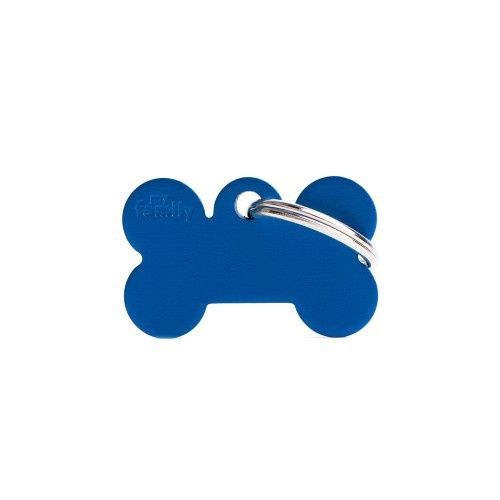 Tag Aluminum Small Bone Blue