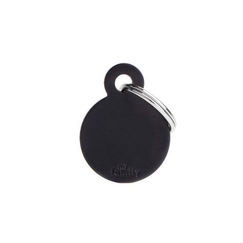 Tag Aluminum Small Circle Black