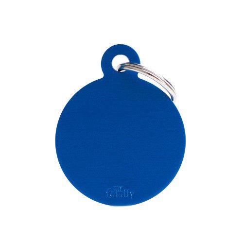 Tag Big Circle Aluminum Blue