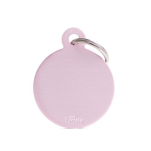 Tag Big Circle Aluminum Pink
