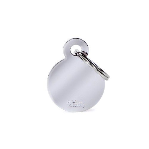 Tag Chrome Small Circle brass
