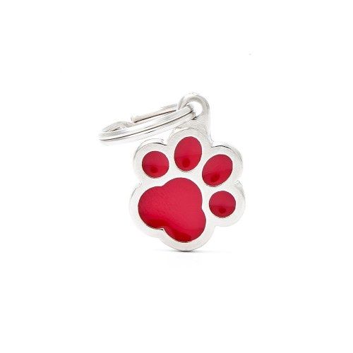 Tag Classic Red Pawprint