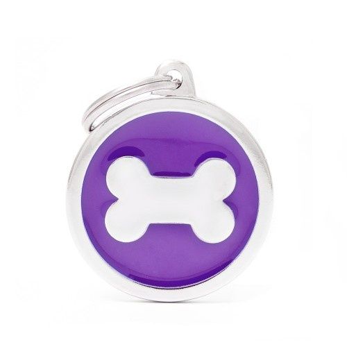 Tag Purple Bone Silver