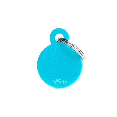 Tag Small Circle Aluminum Light Blue