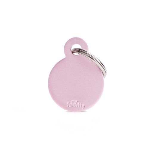 Tag Small Circle Aluminum Pink