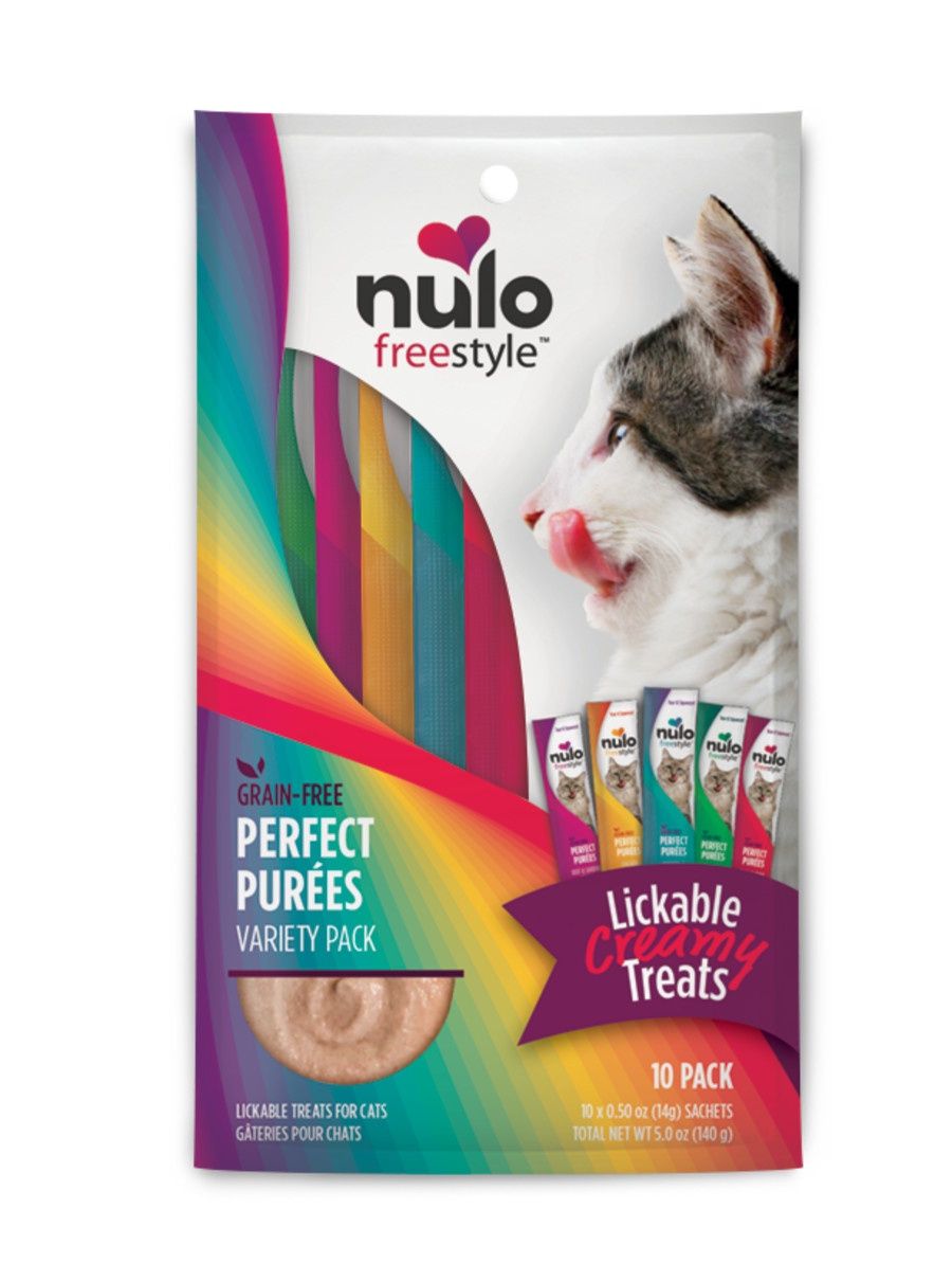 Nulo Cat Treats Purees, Flavour: Variety Pack, Size: 0.5 oz
