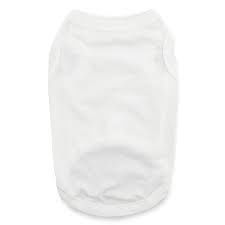 Cotton Dog Tank, Color: White, Size: XS