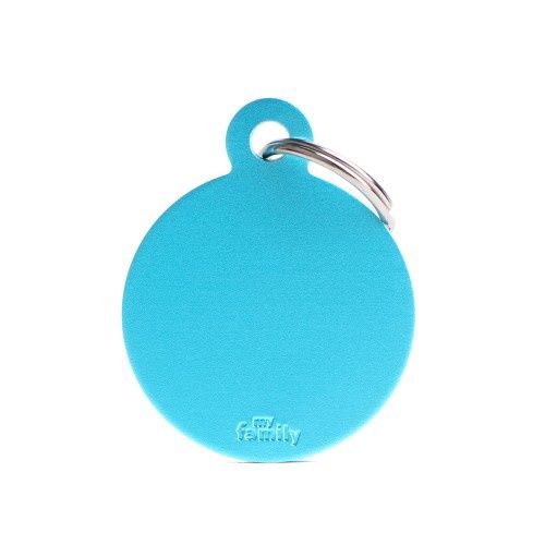 Tag Aluminum Big Circle Light Blue