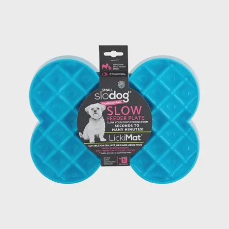LickiMat Slomo Dog, Color: Blue, Size: SM