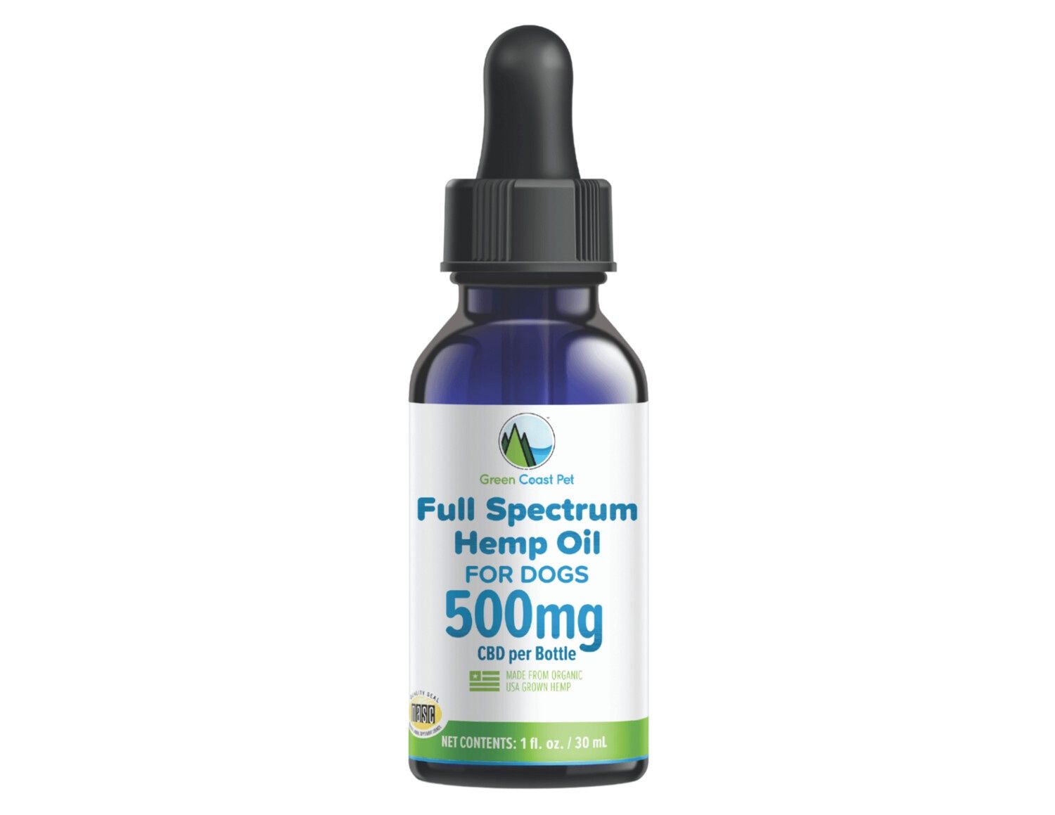 Hemp Oil Green Coast Pet, Concentrate: 500 mg