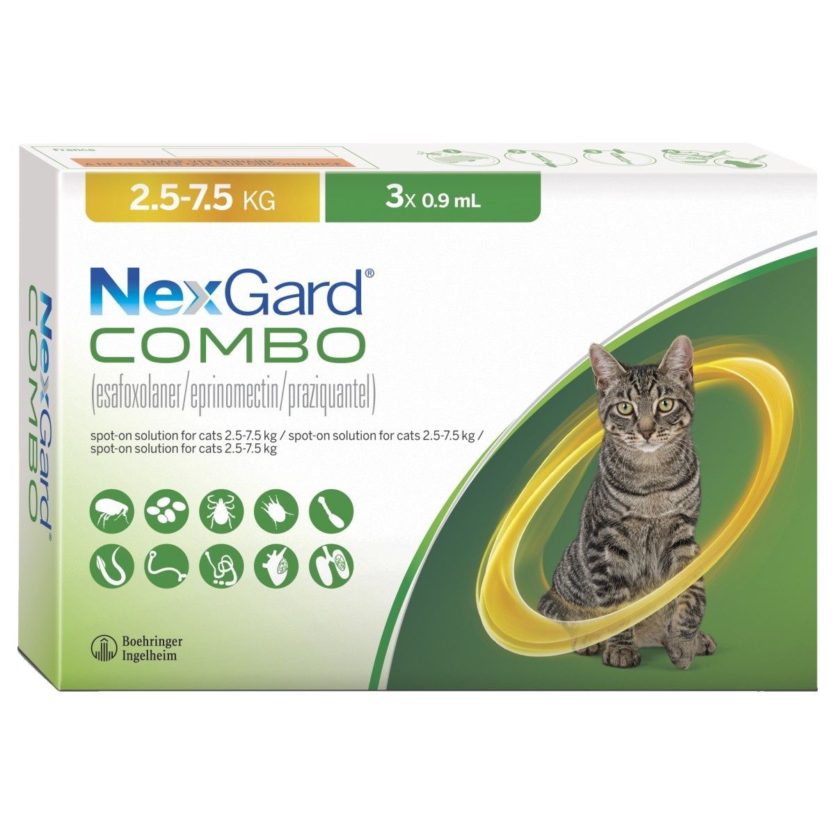 Nexgard Combo Cat Spot On 2.5 - 7.5 kg