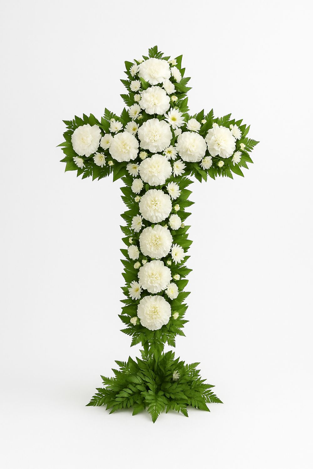 Grave Floral Cross
