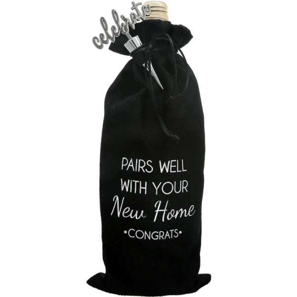 NEW HOME WINE GIFT BAG SET
