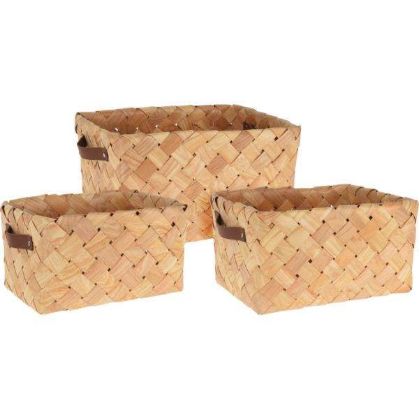 RECTANGLE WOVEN BASKETS (KM) 438003200 438003210 &amp; 438003220