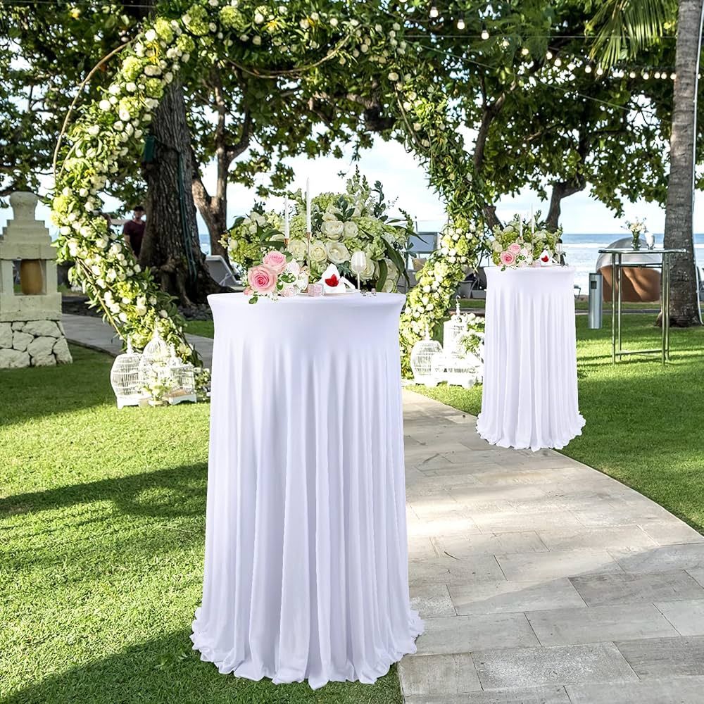 White Cocktail Tablecloth (Spandex)