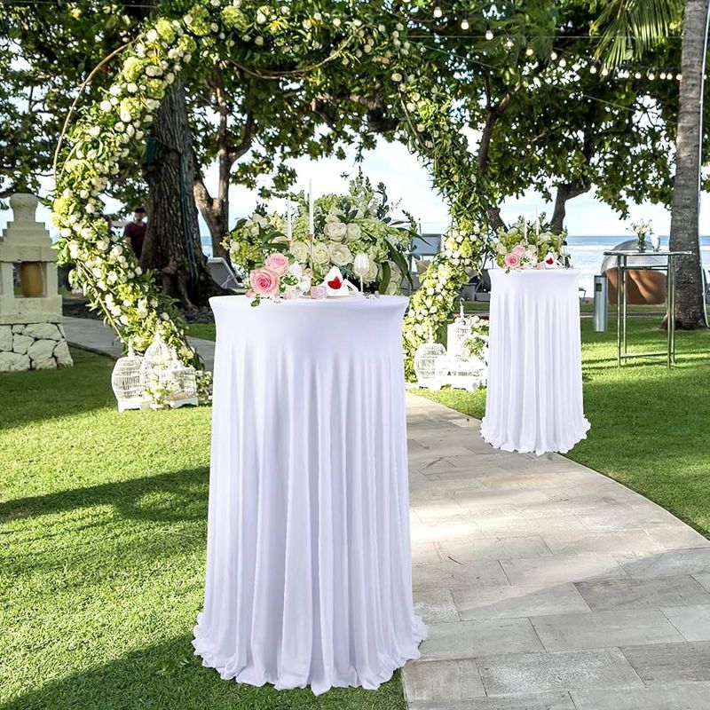 White Cocktail Tablecloth (Spandex)