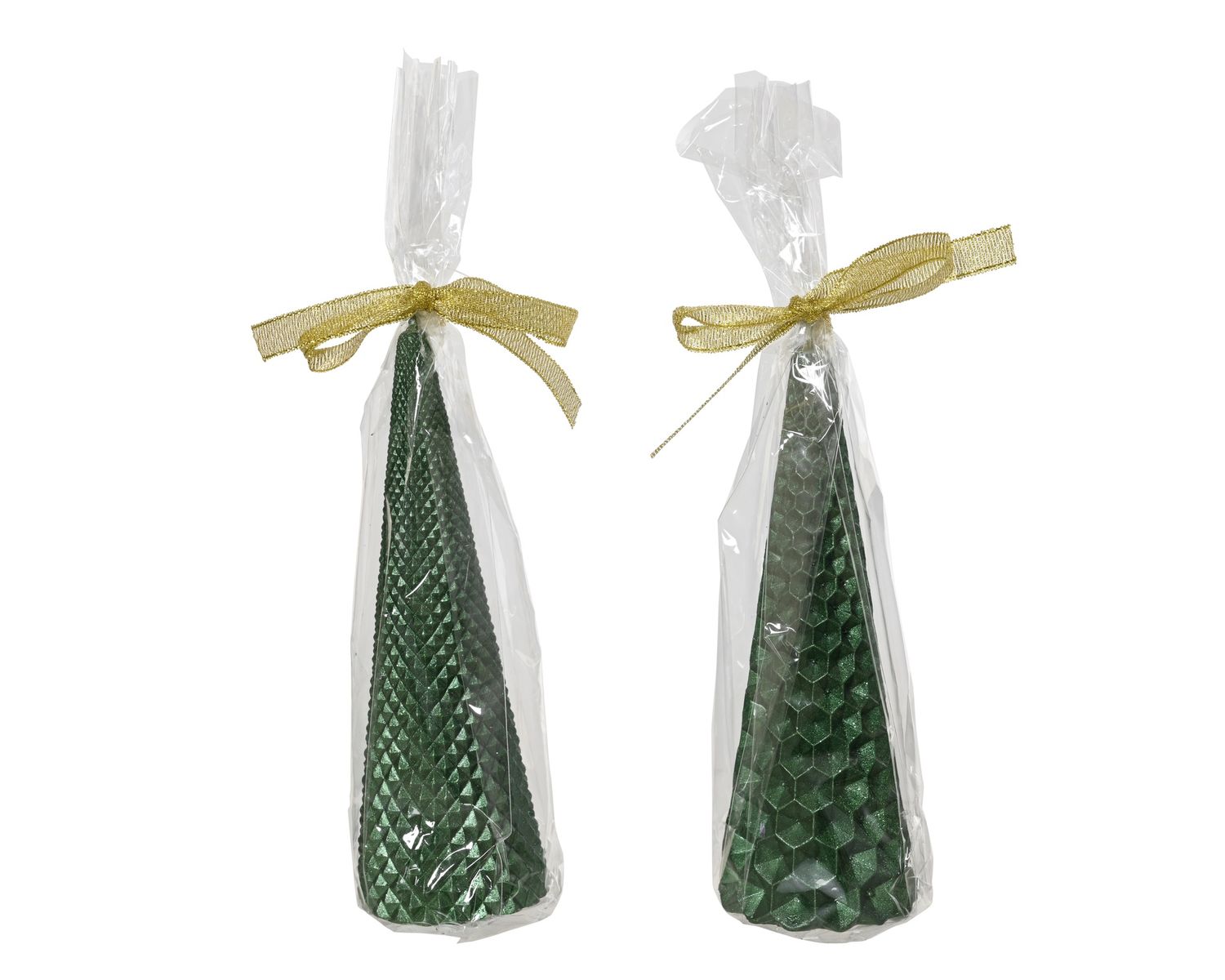 GREEN DIAMOND CONE TREE SMALL CANDLE GREEN DIAMOND CONE TREE SMALL CANDLE
