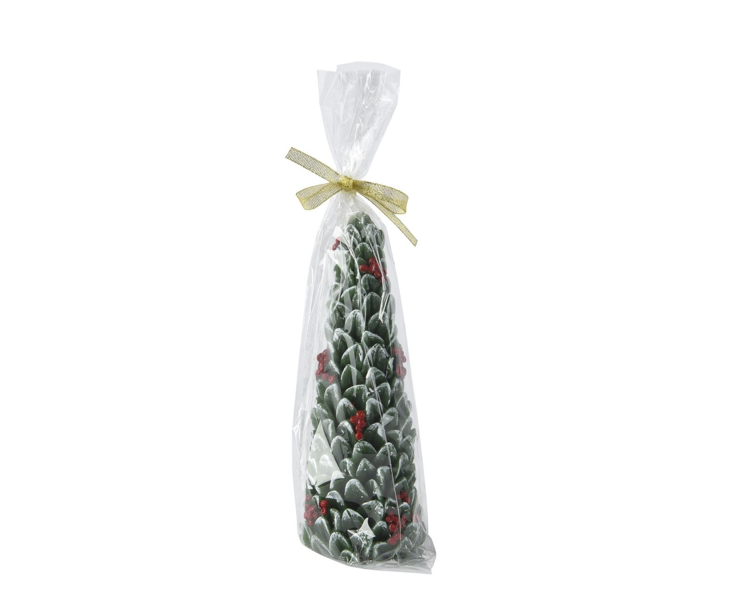 FROSTED TREE W/RED BERRY CANDLE SIZE B FROSTED TREE W/RED BERRY CANDLE SIZE B