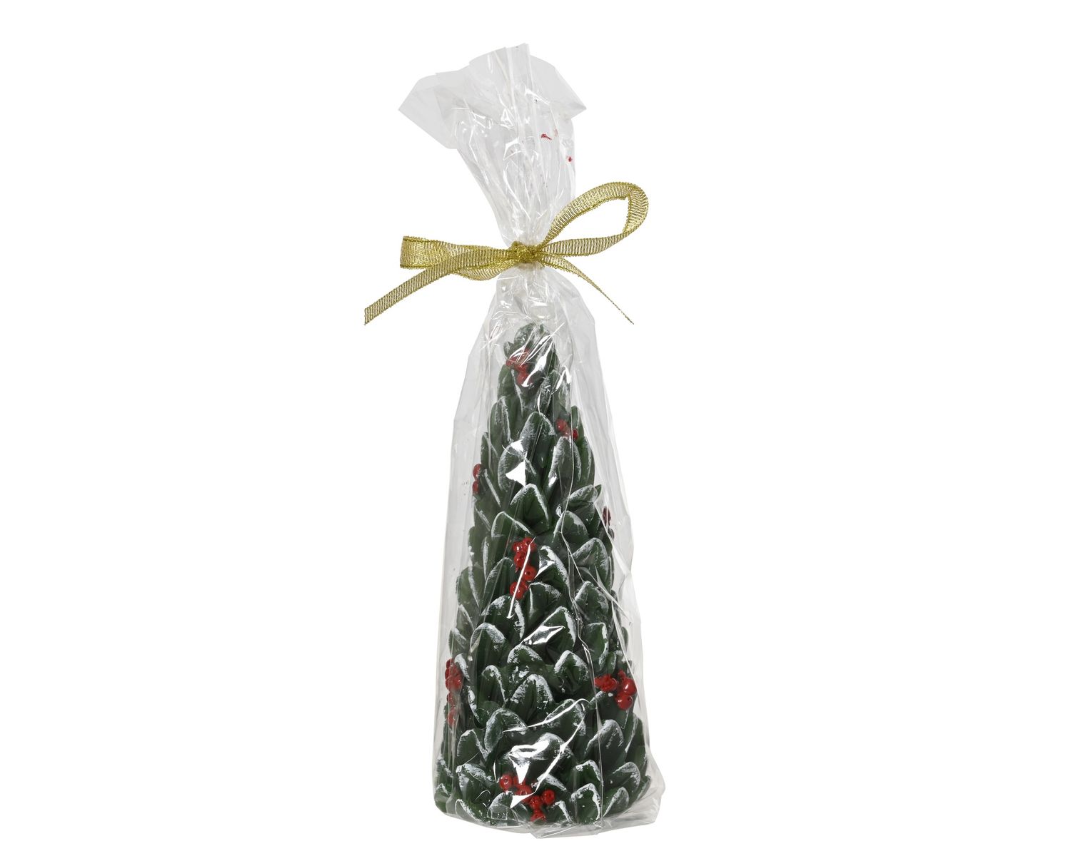 FROSTED TREE W/RED BERRY CANDLE SIZE A FROSTED TREE W/RED BERRY CANDLE SIZE A