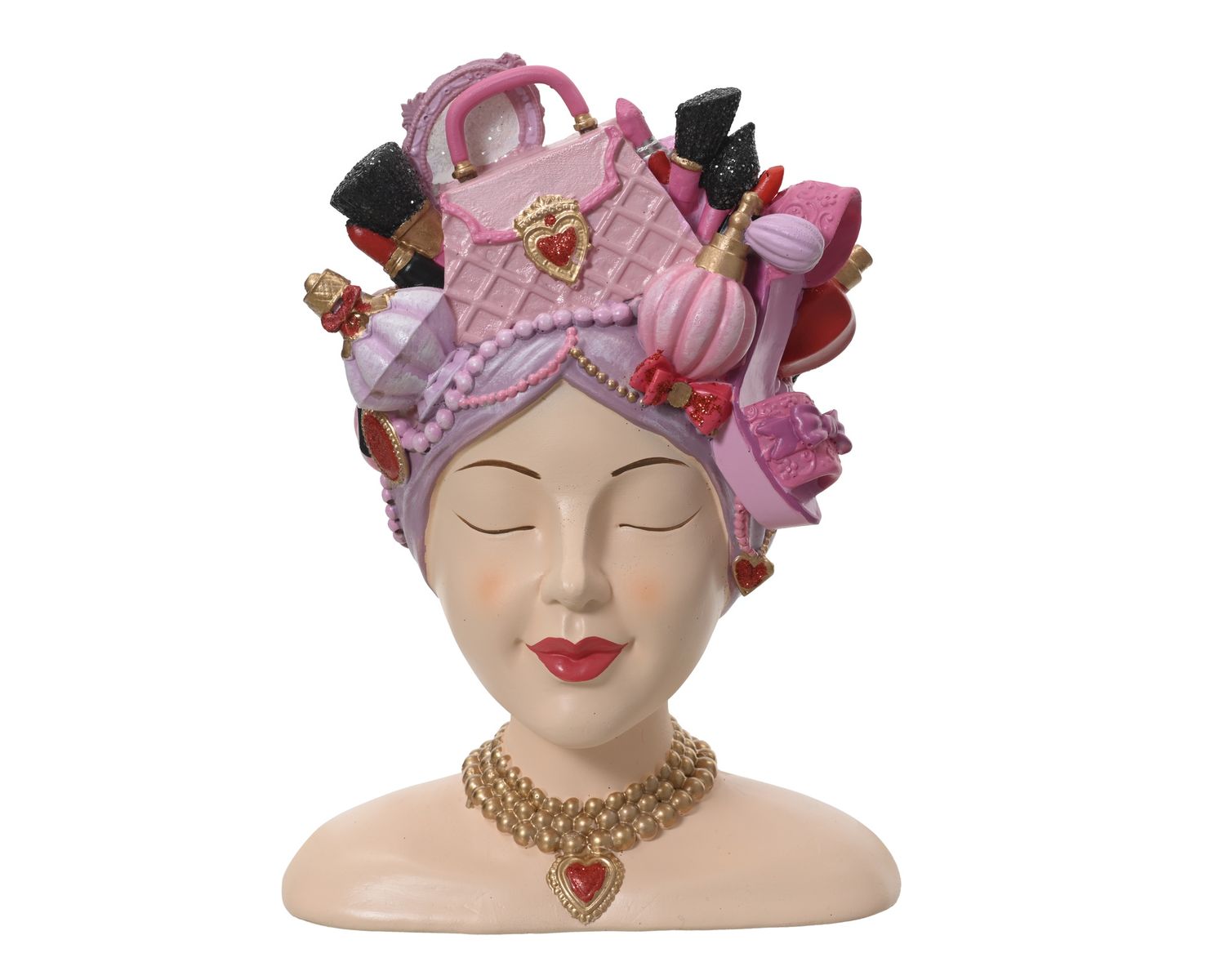 MAKEUP HEADWRAP LADIES HEAD PLANTER MAKEUP HEADWRAP LADIES HEAD PLANTER