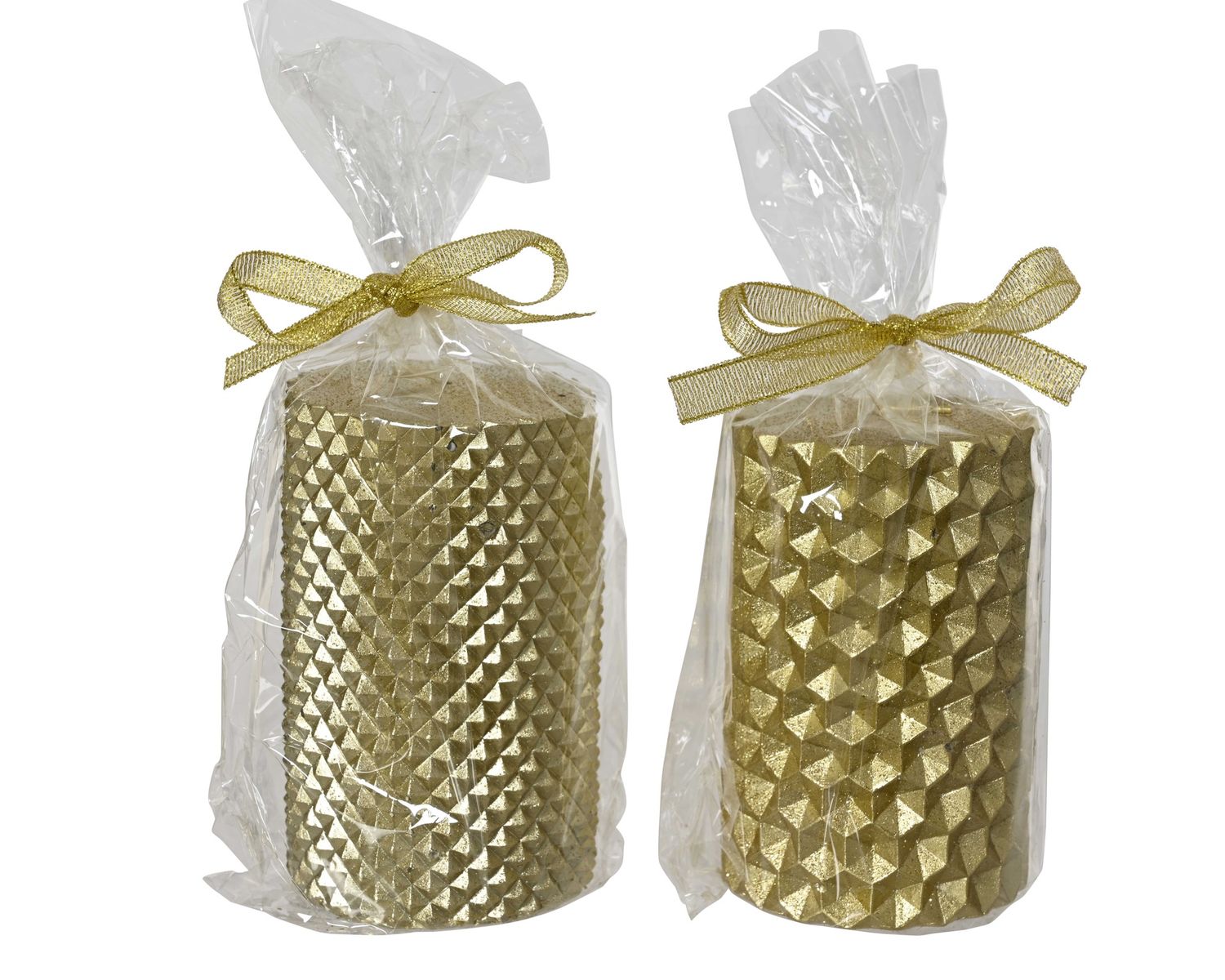GOLD HONEYCOMB PILLAR CANDLE GOLD HONEYCOMB PILLAR CANDLE