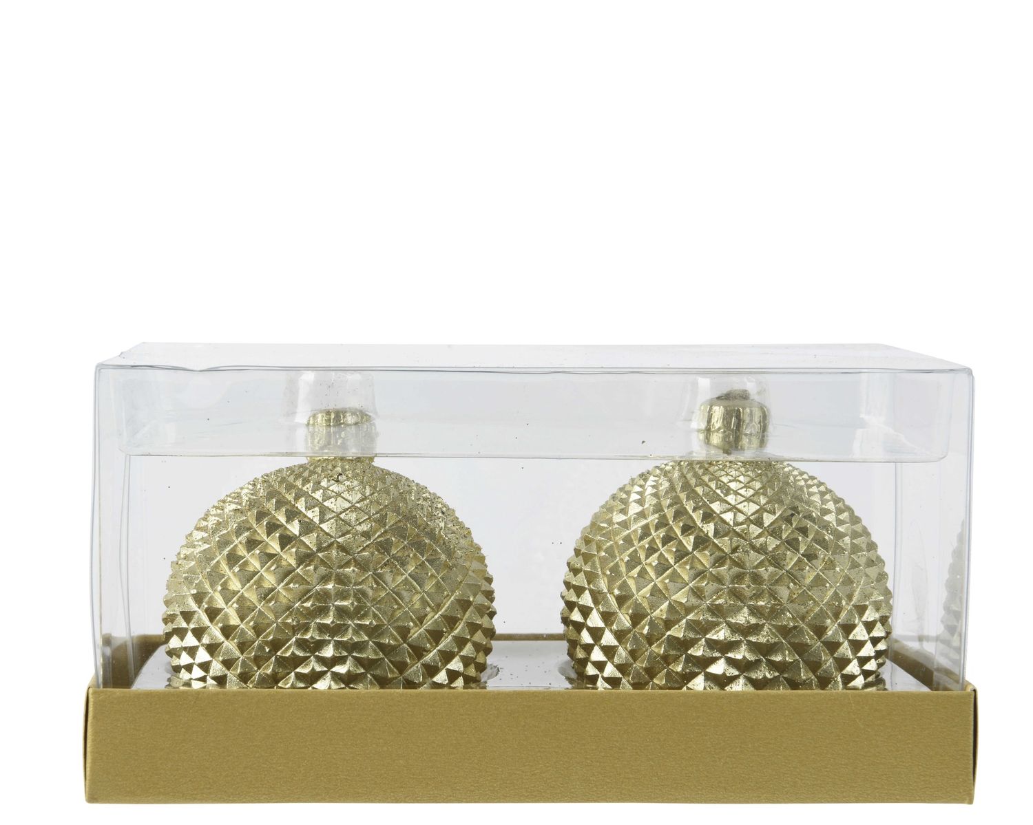 GOLD DIAMOND BAUBLE CANDLE GOLD DIAMOND BAUBLE CANDLE