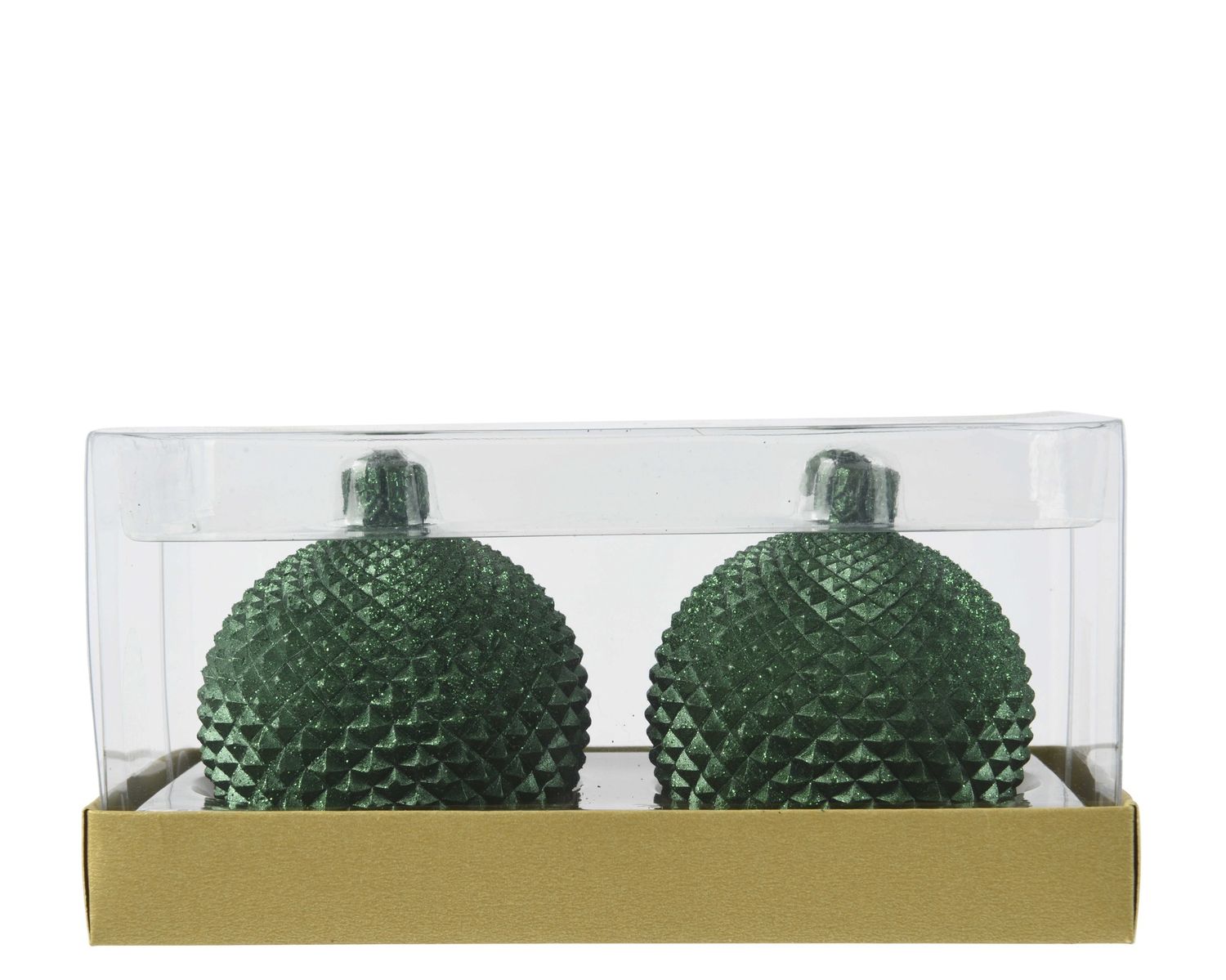 GREEN DIAMOND BAUBLE CANDLE GREEN DIAMOND BAUBLE CANDLE