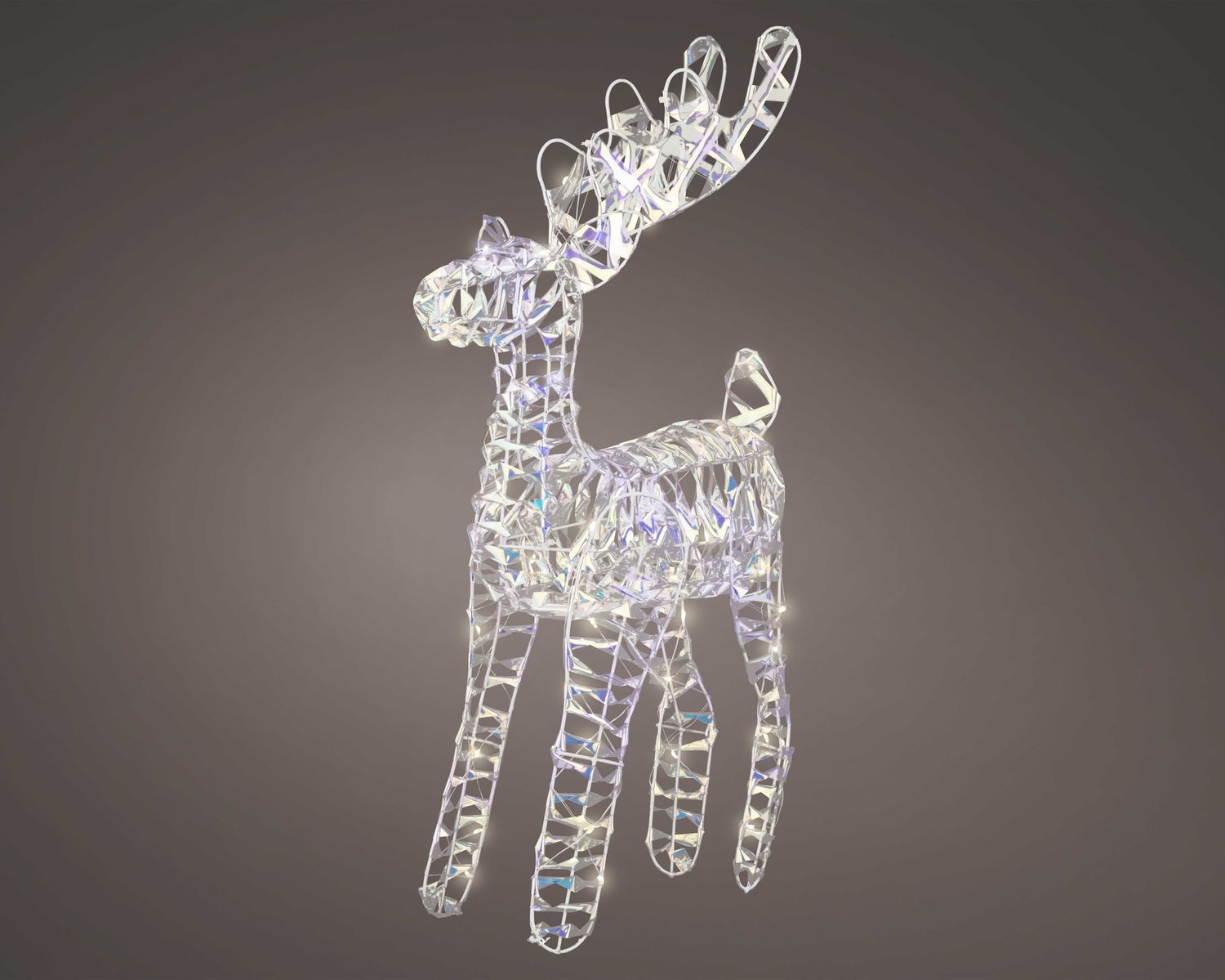 IRRIDESCENT LED WIRE REINDEER