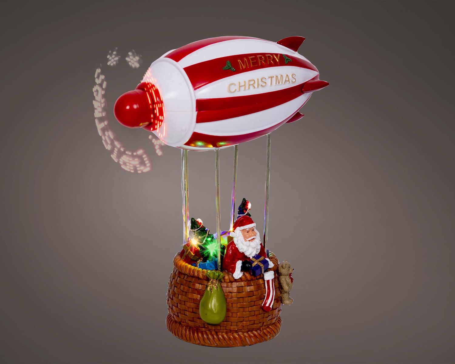 CMAS HOT AIR BALLON SANTA W/LED AND MOTION CMAS HOT AIR BALLON SANTA W/LED AND MOTION