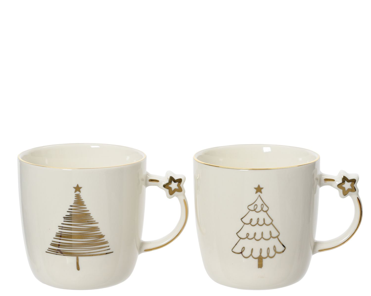 CERAMIC MUG W/GOLD BRUSH TREE CERAMIC MUG W/GOLD BRUSH TREE