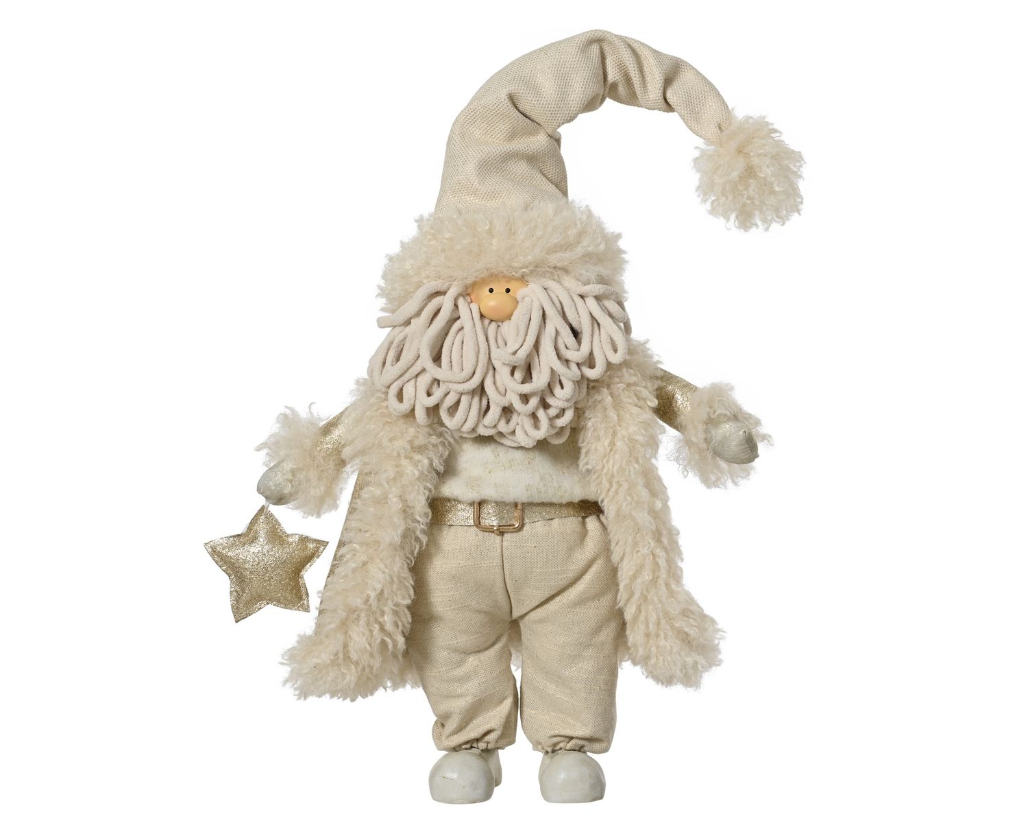 STANDING STOUT  SANTA GOLD & CREAM STANDING STOUT  SANTA GOLD & CREAM