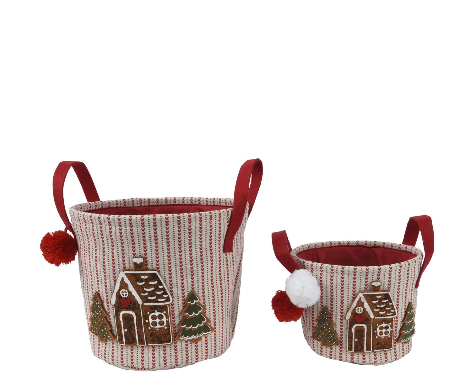 GINGERBREAD HOUSE DESIGN BASKET S/1 GINGERBREAD HOUSE DESIGN BASKET S/1