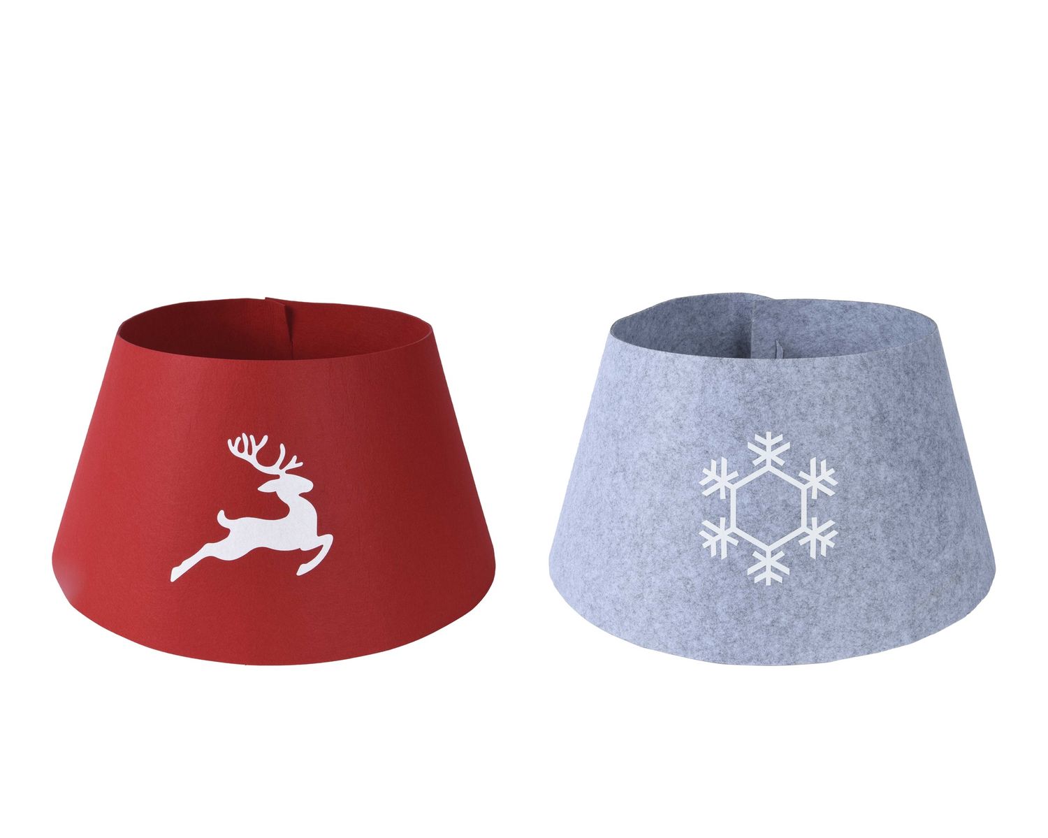 RED FELT TREE COLLAR - REINDEER RED FELT TREE COLLAR - REINDEER