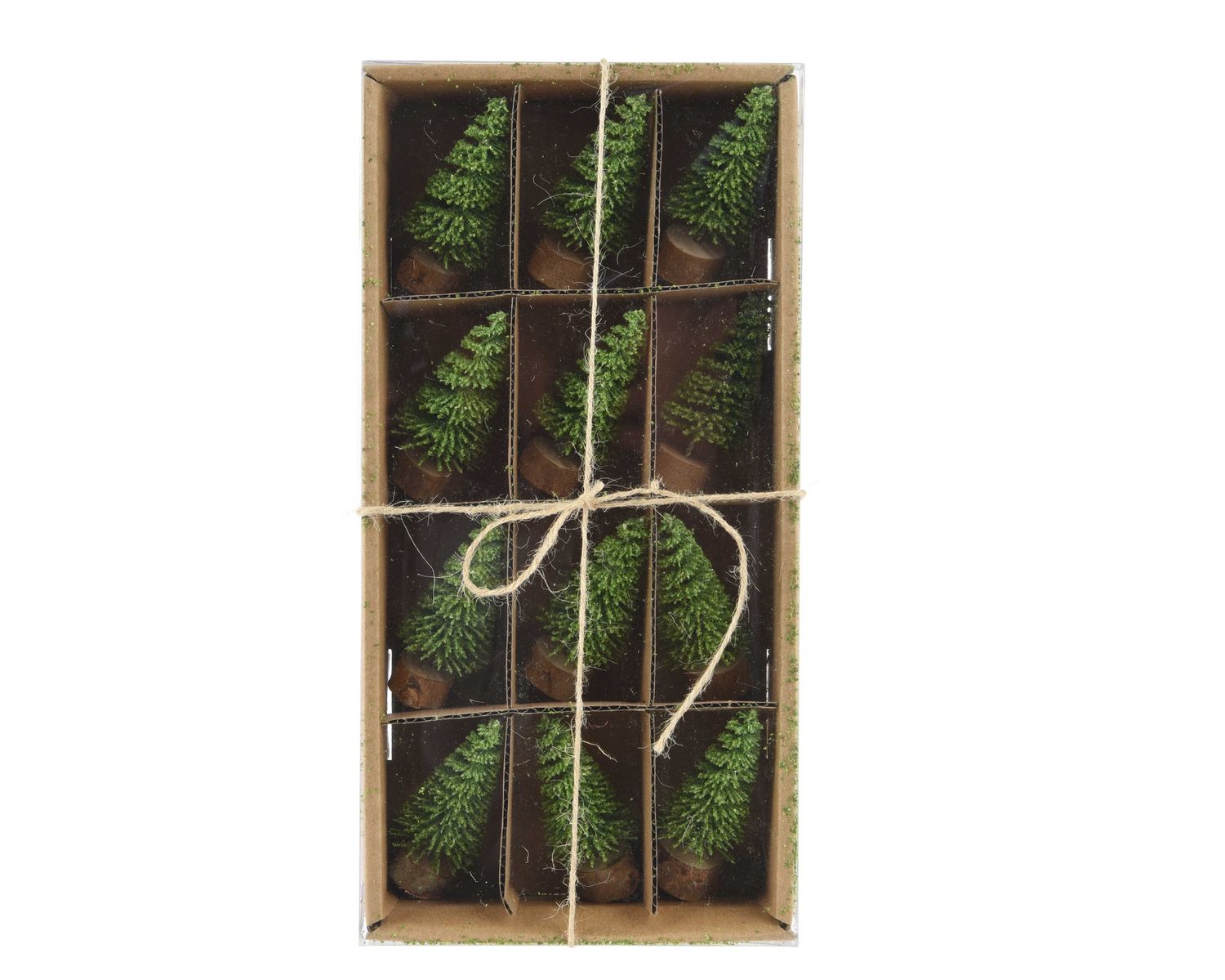 GREEN BOTTLE BRUSH TREE ON WOOD BASE GREEN BOTTLE BRUSH TREE ON WOOD BASE