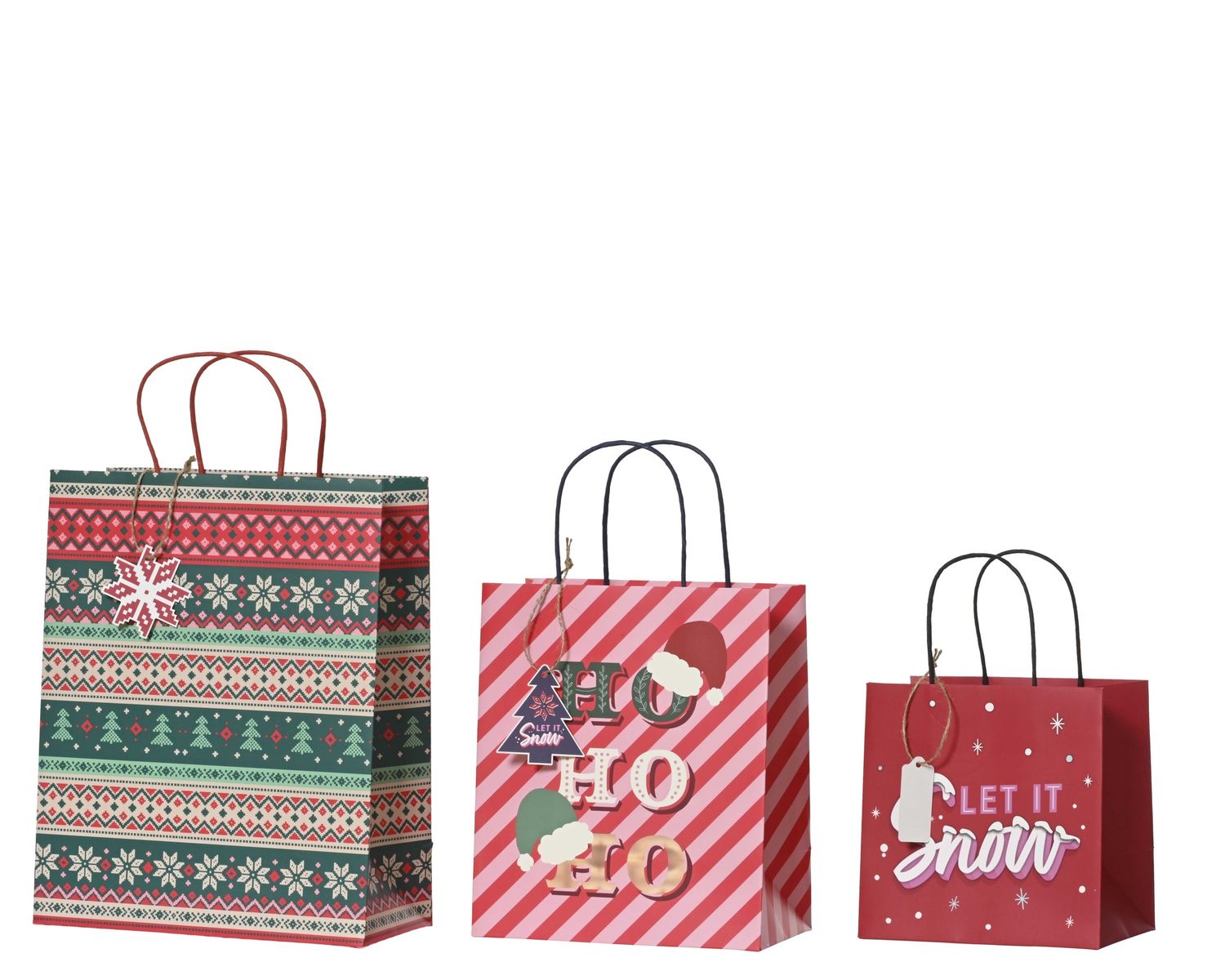 3PK PAPER GIFT BAG (XSML.SML,MED) MIX B 3PK PAPER GIFT BAG (XSML.SML,MED) MIX B