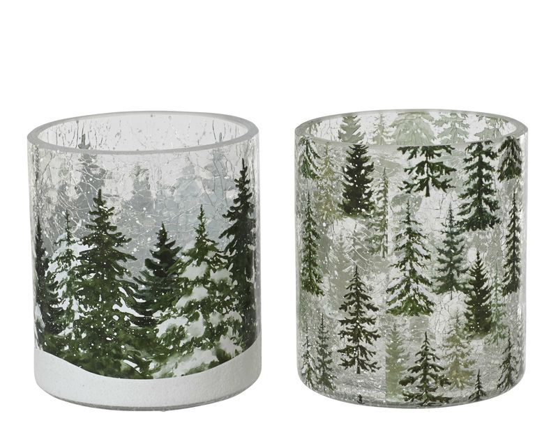 TEALIGHT HOLDER SNOWY FOREST TEALIGHT HOLDER SNOWY FOREST