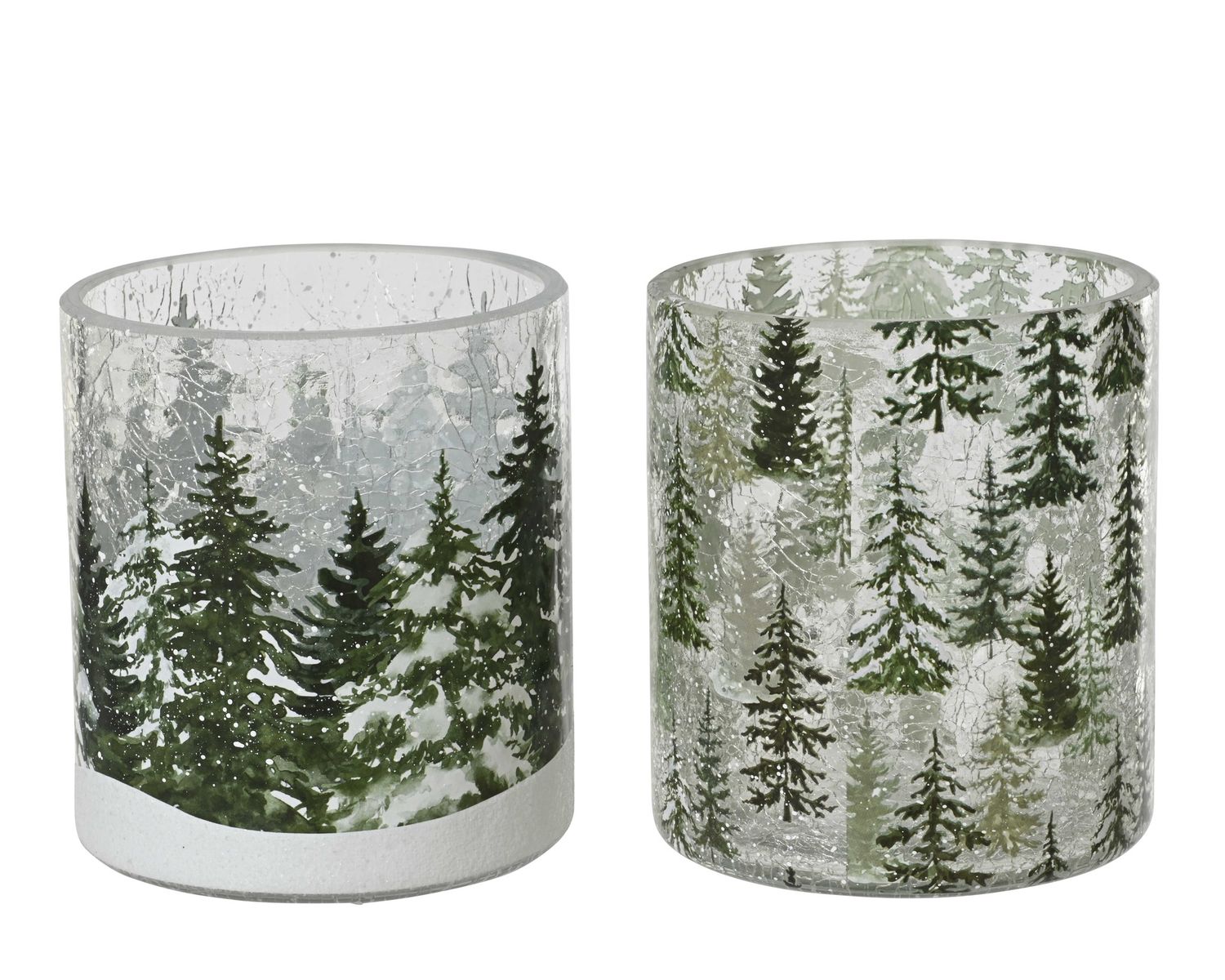 TEALIGHT HOLDER SNOWY FOREST FLOOR TEALIGHT HOLDER SNOWY FOREST FLOOR