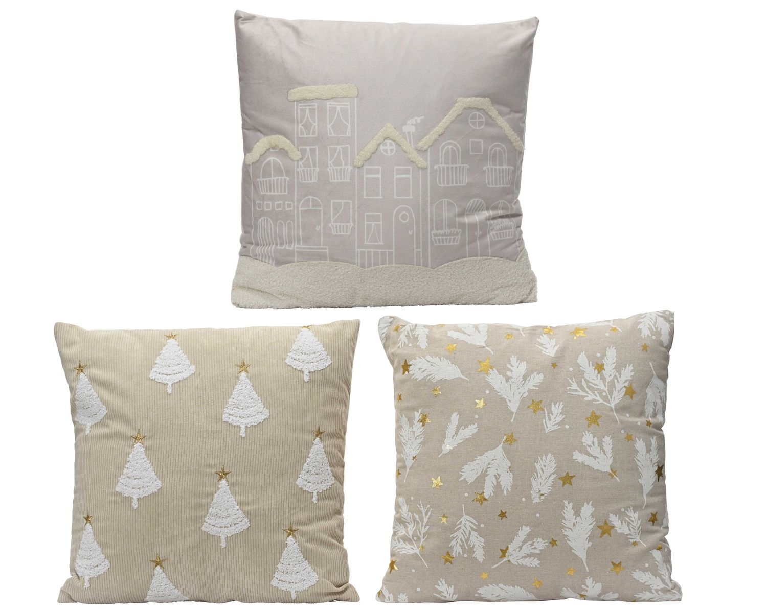 TAN THROW PILLOW SNOWY NEIGHBOURHOOD TAN THROW PILLOW SNOWY NEIGHBOURHOOD