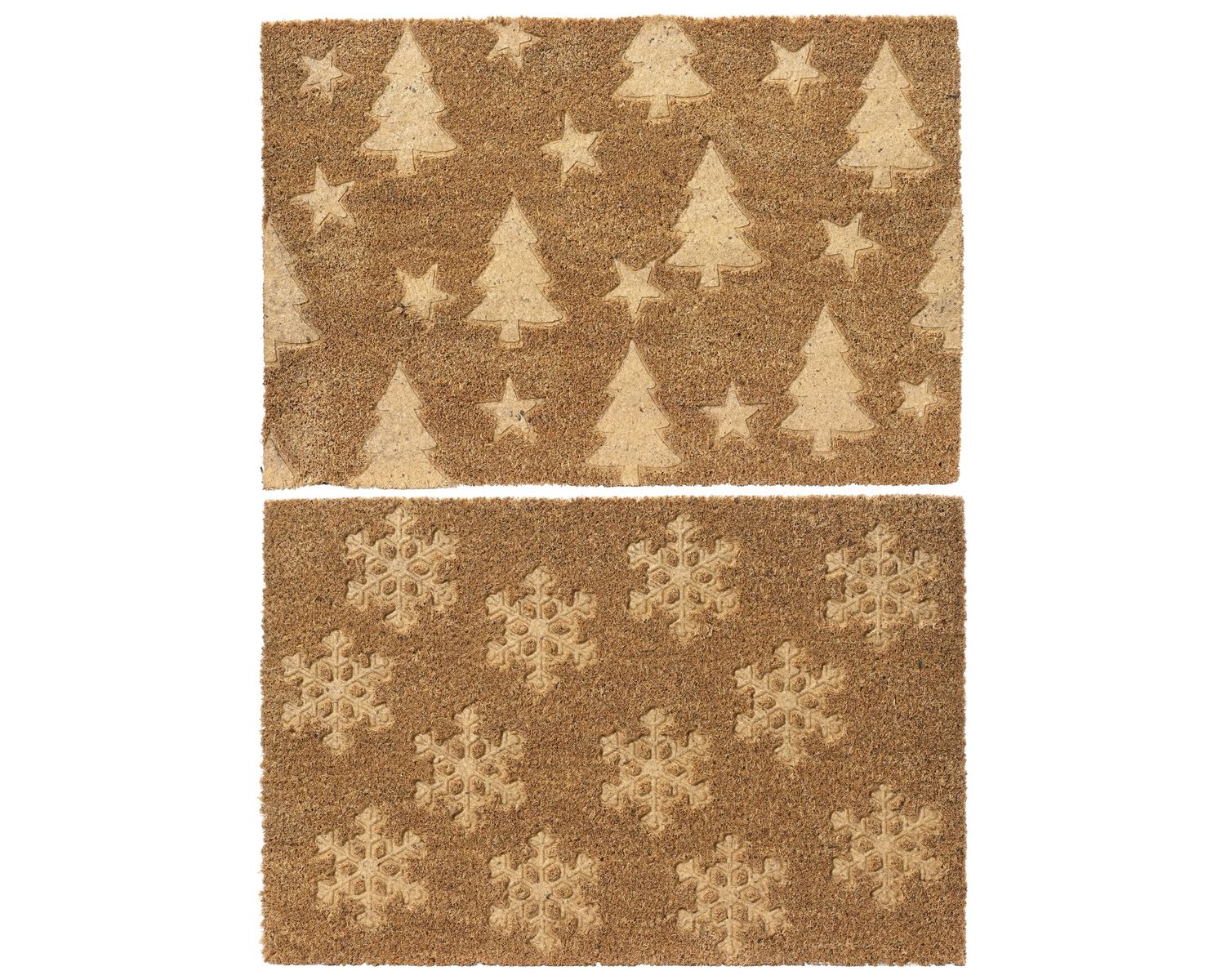 COIR DOORMAT CMAS SNOWFLAKES - OUTDOOR COIR DOORMAT CMAS SNOWFLAKES - OUTDOOR