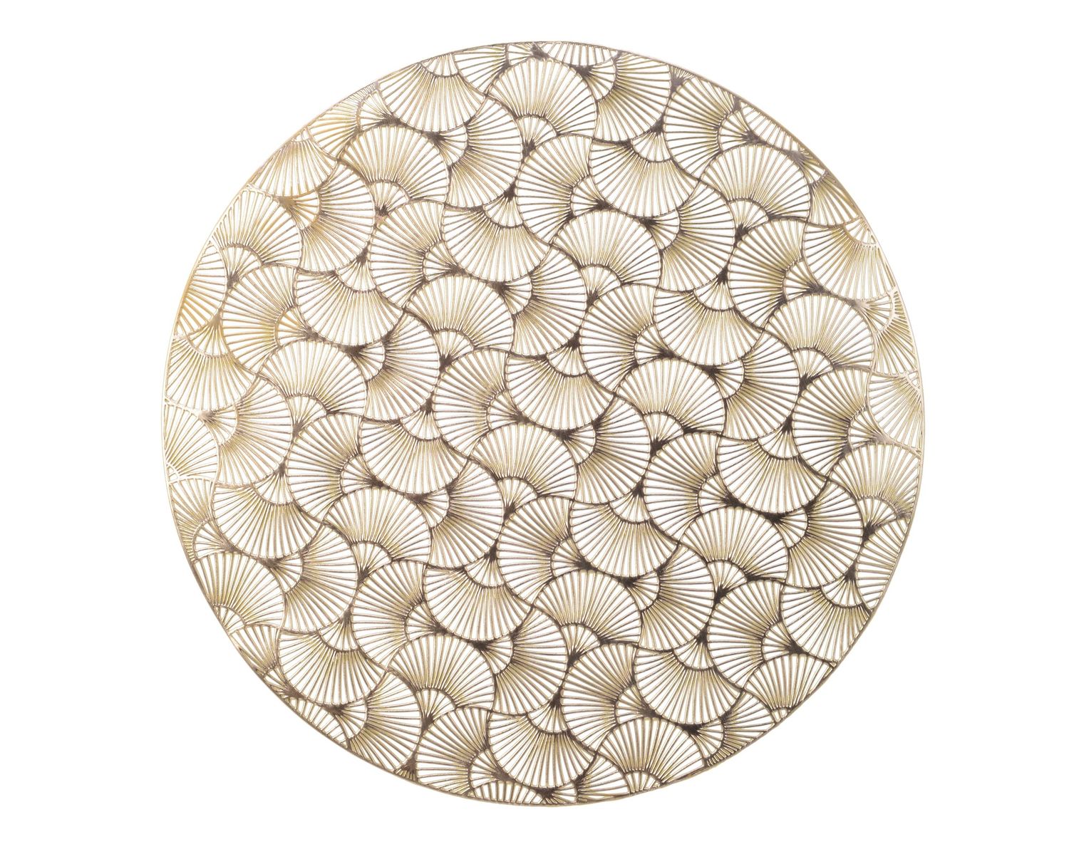 GOLD FAN PVC PLACEMAT GOLD FAN PVC PLACEMAT