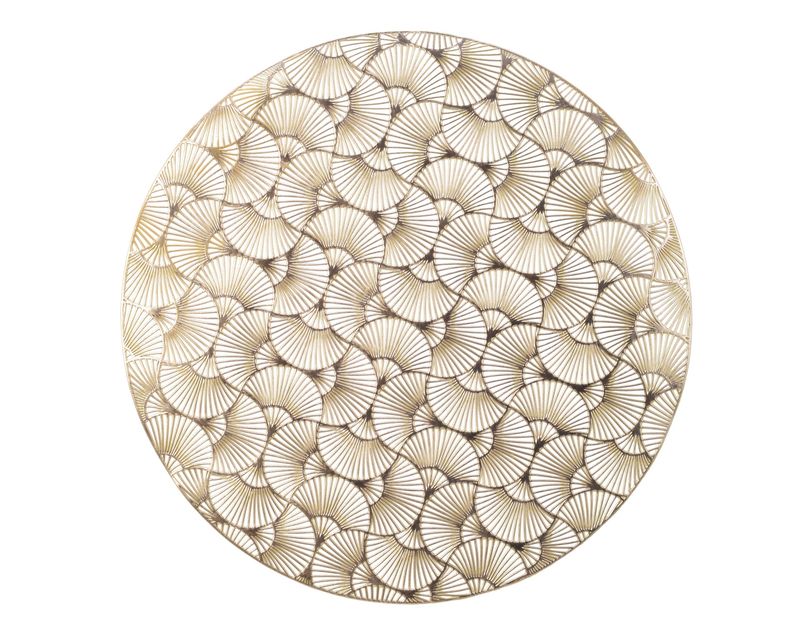 GOLD FAN PVC PLACEMAT GOLD FAN PVC PLACEMAT