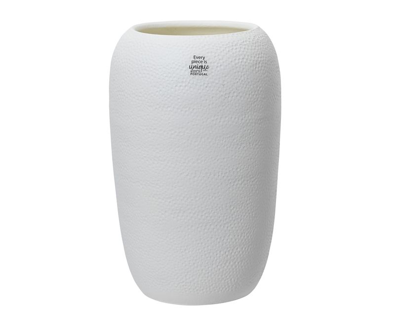 WHITE TERRACOTTA VASE