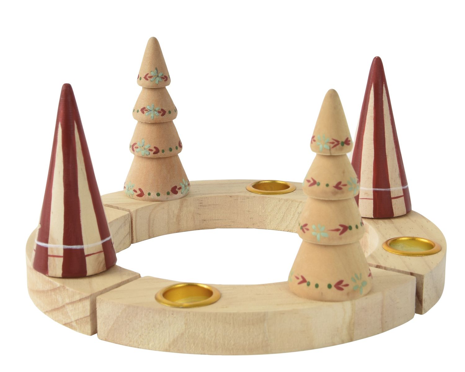 WOODEN TREE CANDLE HOLDER WREATH WOODEN TREE CANDLE HOLDER WREATH