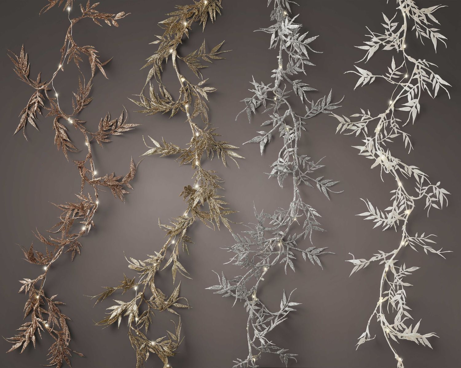 INDOOR GARLAND LED STRING LIGHTS- BROWN INDOOR GARLAND LED STRING LIGHTS- BROWN