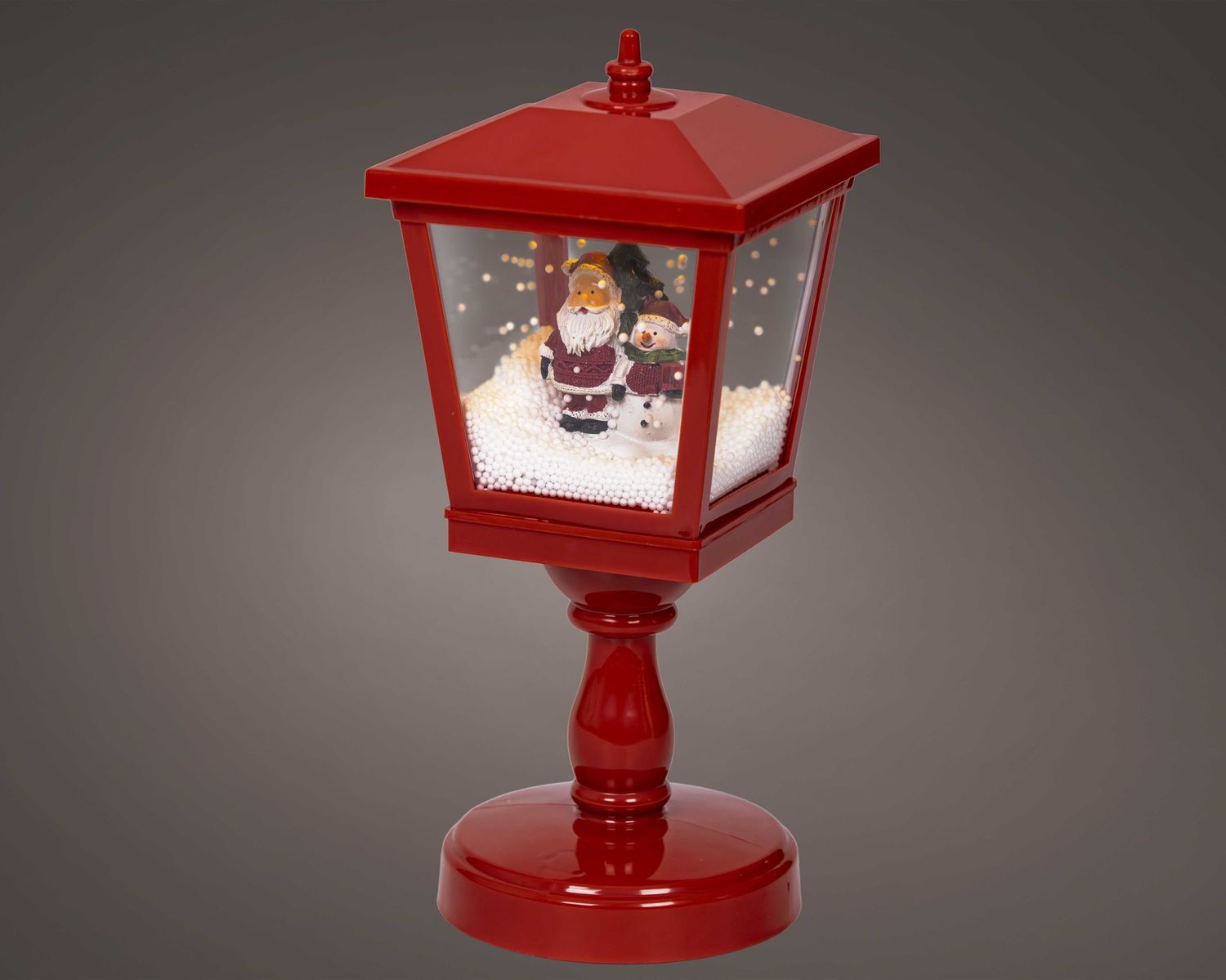 SNOWGLOBE LANTERN- SANTA & SNOWMAN SNOWGLOBE LANTERN- SANTA & SNOWMAN