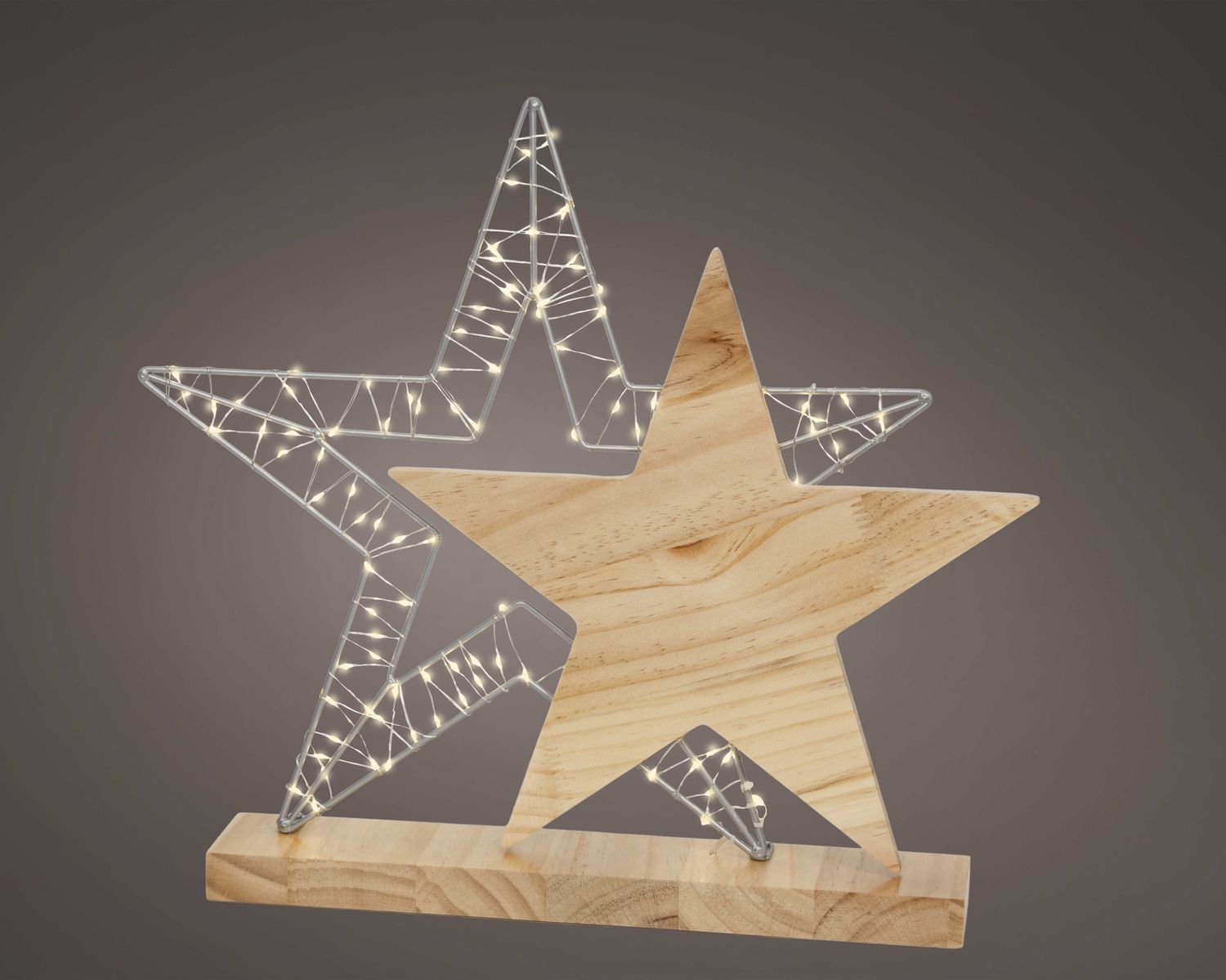 WOODEN & MIRCO LED STAR FRAME DÉCOR WOODEN & MIRCO LED STAR FRAME DÉCOR