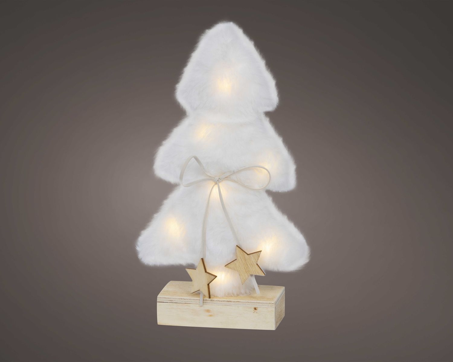 FURRY LED TREE- WHITE (SIZE A) FURRY LED TREE- WHITE (SIZE A)