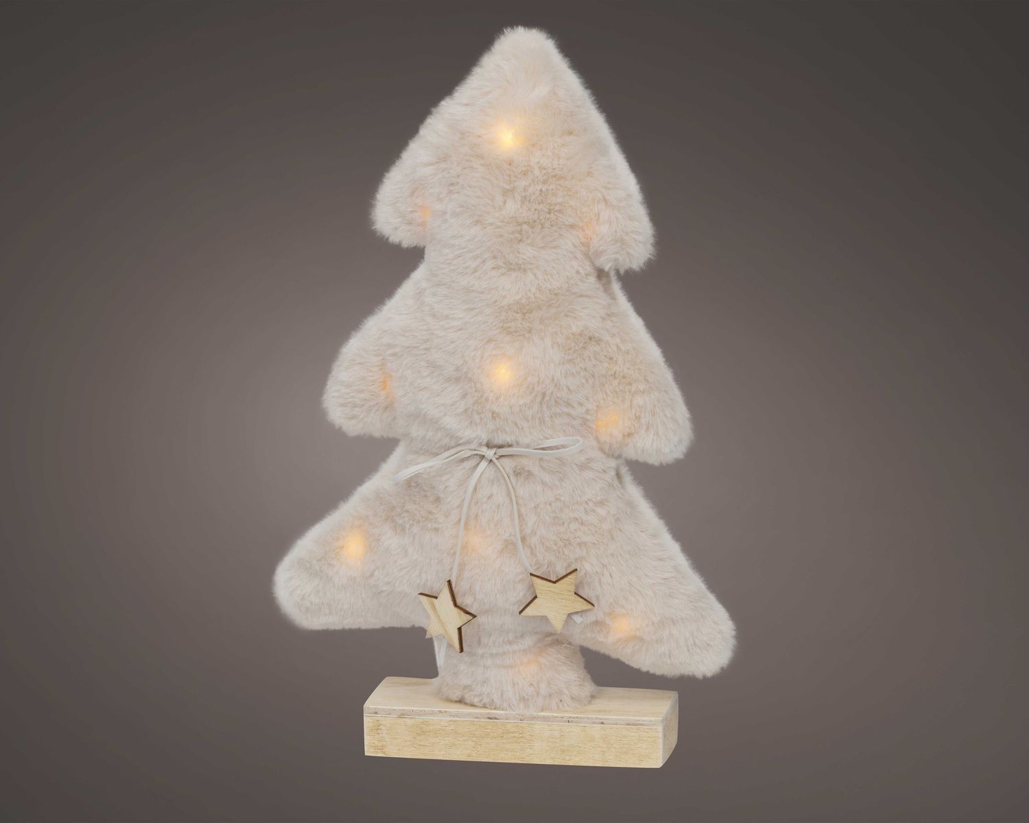 FURRY LED TREE- TAN (SIZE B) FURRY LED TREE- TAN (SIZE B)